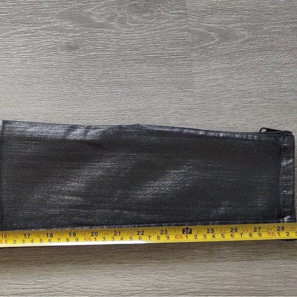 Diesel Women Skinzee-Bk Super Slim Skinny Biker Ankle Zips Sparkle - Picture 12 of 14